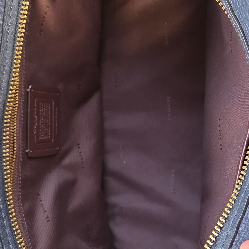 Navy Coach Studded Dreamer Satchel - Picture 7 of 8